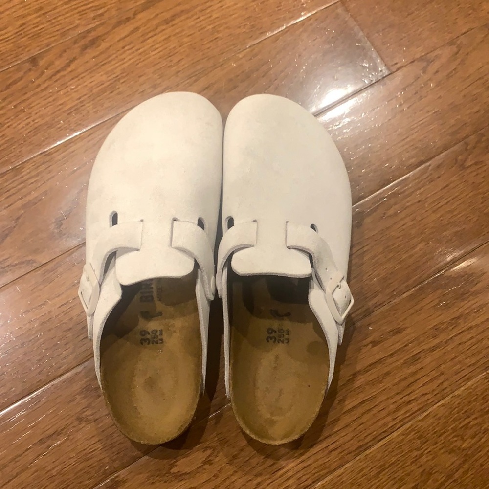 White Boston Birkenstock